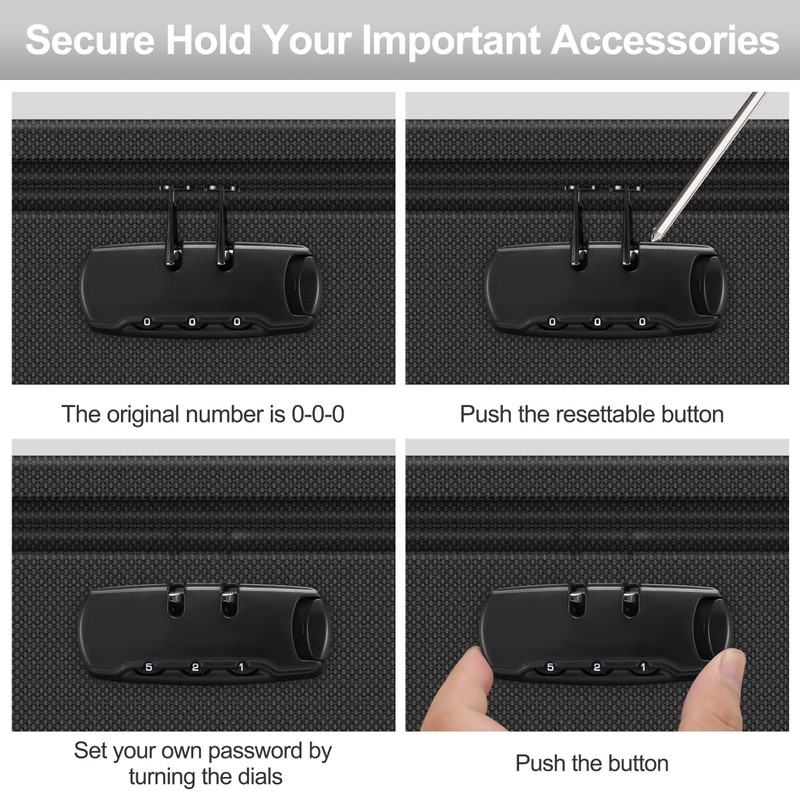 Fireproof and Waterproof Bag - Document Bag with Lock, Fireproof