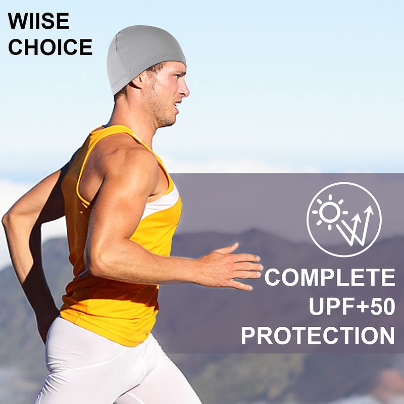Yolev 6 PCS Sets of Skull Cap Running Cap Sweat