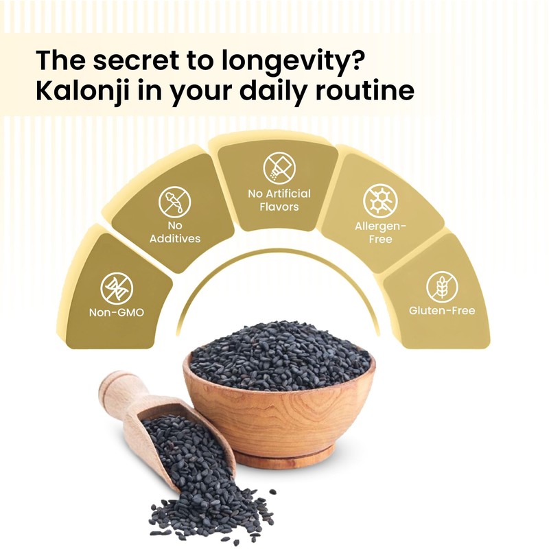 Kalonji (Black Cumin) 8oz (226g) ~ All Natural | NON-GMO