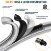 12FT LP Quick Connect Propane Hose for RV to Grill,