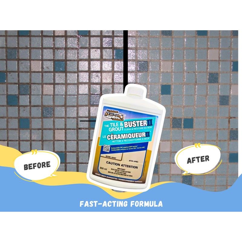 SURF PRO Tile & Grout Buster II – 850 ml