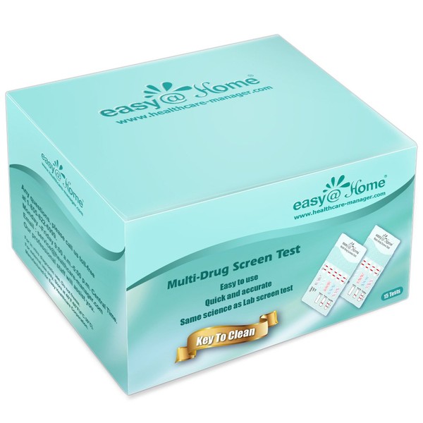 15 Pack Easy@Home 5 Panel Instant Urine Test - THC,COC,OPI 2000,BZO,AMP - #EDOAP-754