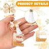 MWOOT Alphabet Initial Letter Keychain for Women Butterfly Cross Keychains