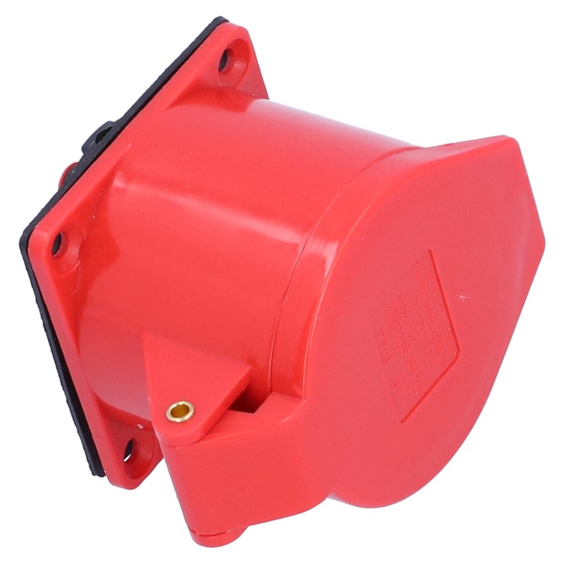 3‑Phase Industrial Power Socket, 32A 5‑Pin Concealed Installation Connector