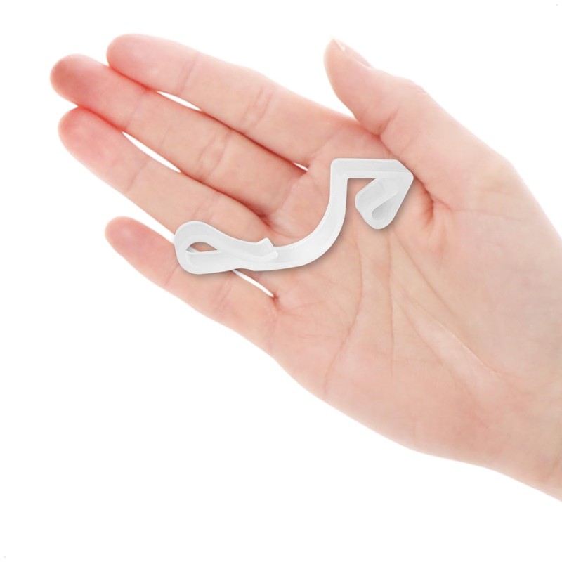 com-four® 50 x gutter hooks for fairy lights, plastic rain