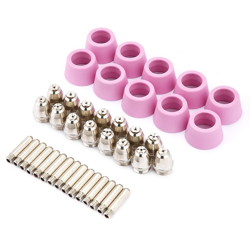 40pc/set AG60 SG55 Plasma Cutter Cutting Torch Consumables Electrode Nozzles
