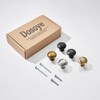 5 Pack Cabinet Knobs Matte Black Drawer Knob Kitchen Hardware