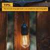ECOVANIA Upgrade IP65 Waterproof Outdoor String Light Bulbs, 2W LED