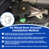 MILIPARTS HVAC Heater Blend Door Actuator,Temperature Driver Motor Assembly Compatible