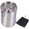 Outdoor Coffee Maker Cup 1L Camping Cooking Pot with Foldable
