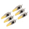 6 Pcs 6W 500LM G4 Bulb LED COB Silica Gel