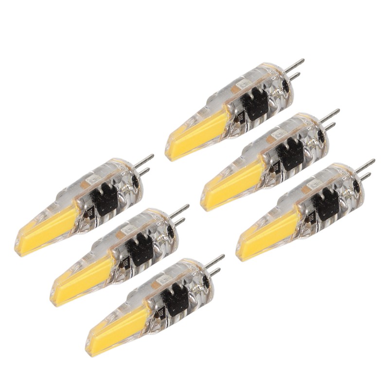 6 Pcs 6W 500LM G4 Bulb LED COB Silica Gel