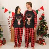 Weixinbuy Women's Christmas Sleepwear Womens Christmas Pajamas Red and Black