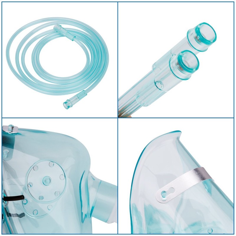 Pediatric Elongated Standard Oxygen Mask with 6.6' Tubing and Adjustable
