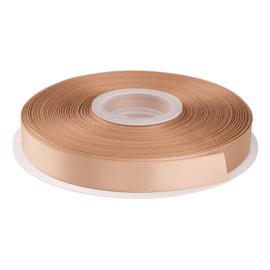 AVANAVA 5/8 Inch Wide Double Face Satin Ribbon - 50 Yards (835-Tan)