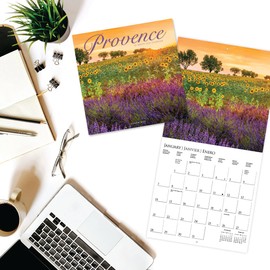 Provence | 2024 12 x 24 Inch Monthly Square Wall Calendar | Graphique de France | Scenic Travel Europe France