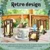 Hushee 15 Set 45 Pcs Wooden Wedding Lantern Centerpiece Wooden