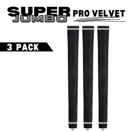 Majek Golf SUPER JUMBO Grips XL Extra Large Tour 360 NO LOGO Round .600 - 3 PACK