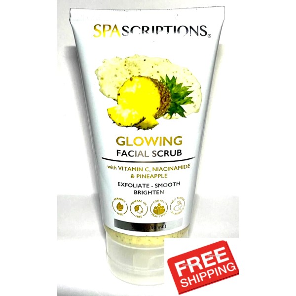 SPAscriptions Spa scriptions Glowing facial scrub w/ Vitamin C, Niacinamide