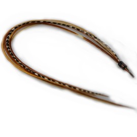 8" -12" in Length Beautiful Natural Beige & Brown Feathers for Hair Extension with Mixes of Browns & Beiges Feathers with Salon Quality 5 Feathers