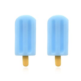 Popsicle Earrings for Women, Cute Food Ice Cream Earrings for Girls, Colorful Popsicle Post Earrings Hypoallergenic, Rainbow Ice Cream Earrings Studs, Ice Cream Jewelry Gifts Funny Earrings (Blue)