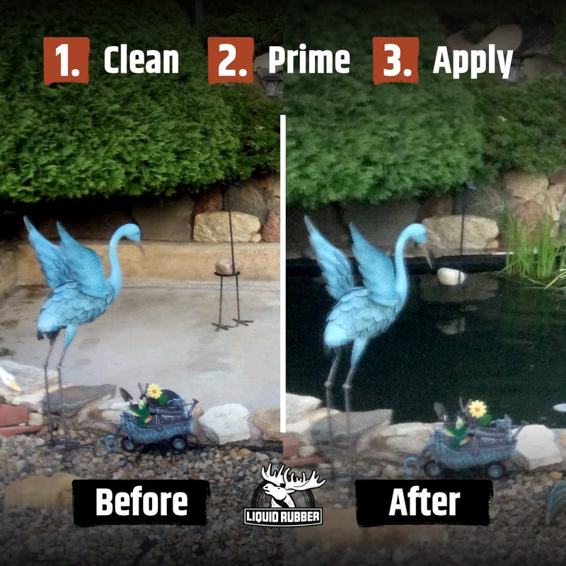 Liquid Rubber NeoPond Waterproof Pond Sealant - Fish and Plant