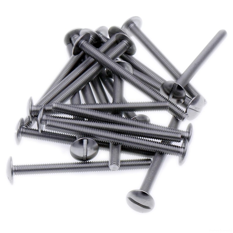 M3 (3mm x 40mm) Slot Mushroom Machine Screw (Bolt) -