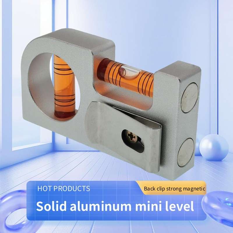 Solid aluminum alloy Mini level ruler portable mini level bubble