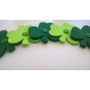 Fab Felt Crafts 6 Green Shamrock Embellishments, Ready to Use