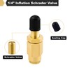 ASYH Air Inflation Schrader Valve with Push to Connect Button