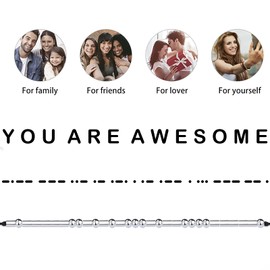 Gleamart You are Awesome Adjustable Morse Code Bracelet Inspirational Secret Message Bangle Present for Friend Sister Mother Wife