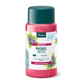 Kneipp Bath Crystals Muscle Active - with Precious Etheric Juniper Wintergrün- & Rosemary Oil - Warming Wohltuend to Muscles - 600g, 1