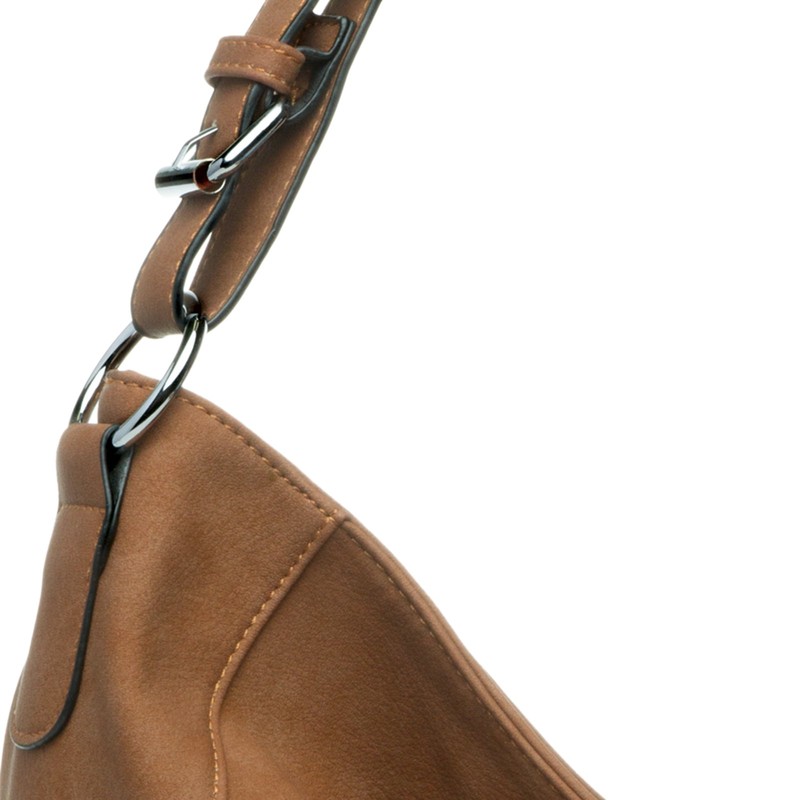 Caspar Women's TS917 Handbag - Brown -