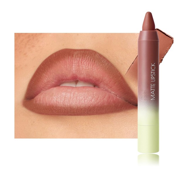 BINGBRUSH 2in1 Gradient Lip Liner & Lipstick Combo,Matte Longwear Waterproof