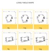 Cookie Cutters Paws Bows Set of 6 Stainless Steel Cookie