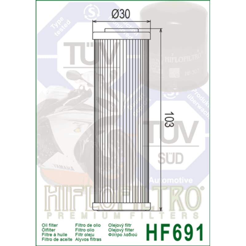 Hiflofiltro Oil Filter - HF691