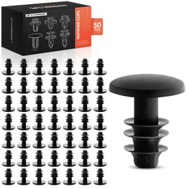 A-Premium 50PCS Nylon Weatherstrip Retainer Clips Compatible with Toyota RAV4 2013-2018, Corolla, Prius, Highlander, Matrix, Avalon, C-HR, Corolla iM, Prius AWD-e & Scion tC, xB, iM - For 6mm Hole