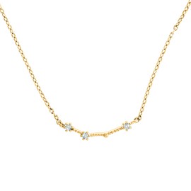 PAVOI 14K Yellow Gold Plated Astrology Constellation Horoscope Zodiac Necklace 16-18" - Aries