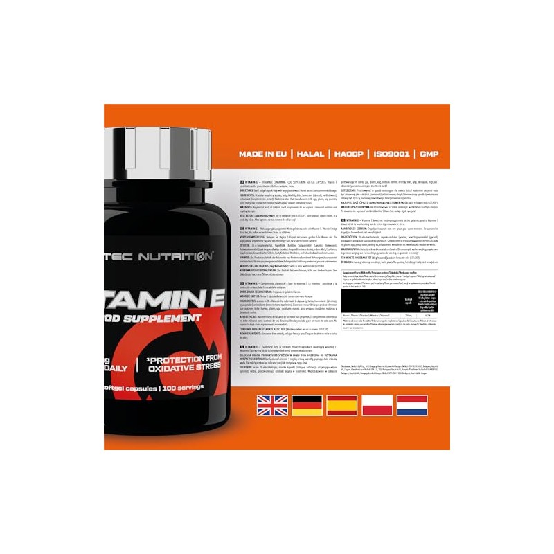 Scitec Nutrition Vitamin E | 200 mg of Vitamin E