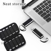 KSBBHDS 2 Stück USB -Aufbewahrungstasche, Artikelorganisator, Tragbare Aufbewahrungstasche, USB -Schutzkoffer.