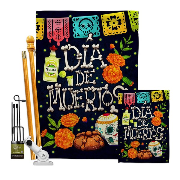 All Souls Day Garden House Flags Kit Falltime of Dead