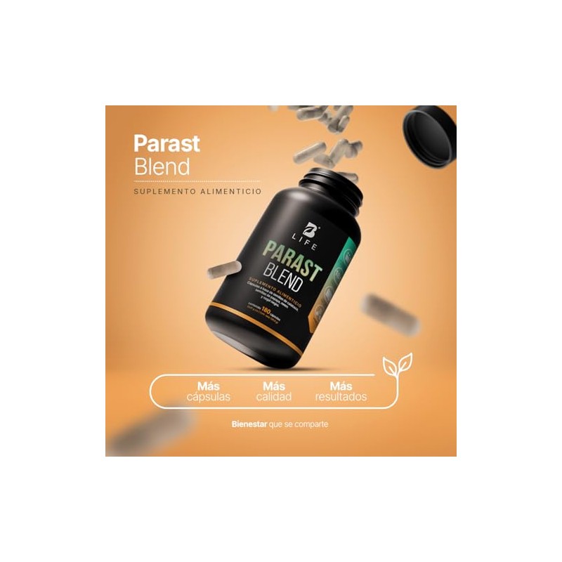 Life Parast Blend 180 Cápsulas Mezcla Nogal Negro Papaya 810mg