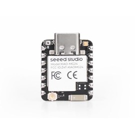 Seeed Studio XIAO MG24 Sense (Pre-Soldered) - Silicon Labs EFR32MG24, Matter庐 Native Over Thread/BLE 5.3, Arduino Compatible, 1.95渭A Ultra-Low-Power, On-Board IMU/Micphone/Antenna, 19 GPIOs