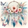 Dream Catcher Stamped Cross Stitch Kits for Adults Beginner,Flower Counted