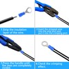 Bokwin 100Pcs 16-14AWG Insulated Terminals Ring Electrical Wire Crimp Connectors