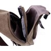 Donally Women's Canvas Body Bag, Shoulder Bag, Zipper, gray