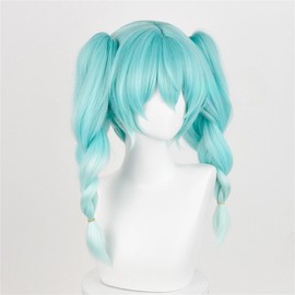 Long Pen, Bunny Girl, Twin Tails, Braid, Cosplay Wig, Mixed Colors, Wig, Costume, Long Wig with Net, Lolita Wig, Two-Dimensional, Cultural Festivals