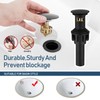 GENBONS Black Bathroom Faucet Waterfall Single Handle Bathroom Sink Faucet