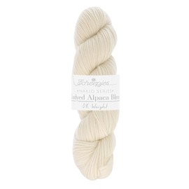 Scheepjes - Scheepjes Nakid Series Basolan 004 White (210m) Undyed Alpaca Blend DK Weight Wool Yarn - 1 Piece
