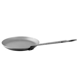 Mauviel M'Steel Black Carbon Natural Nonstick Crepe Pan With Iron Handle, 9.4-in, Suitable For All Cooking Surfaces